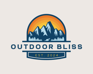 Outdoor Mountain Trekking logo design