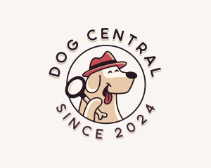 Detective Dog Veterinarian logo design