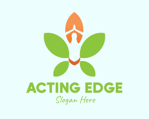 Nature Yoga Meditation logo design