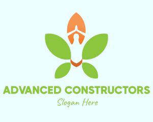 Nature Yoga Meditation logo design