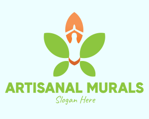 Nature Yoga Meditation logo design