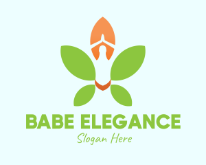 Nature Yoga Meditation logo design