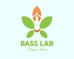 Nature Yoga Meditation logo design