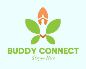 Nature Yoga Meditation logo design