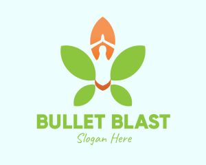 Nature Yoga Meditation logo design