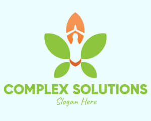 Nature Yoga Meditation logo design