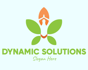 Nature Yoga Meditation logo design