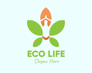 Nature Yoga Meditation logo design