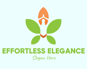 Nature Yoga Meditation logo design