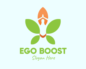 Nature Yoga Meditation logo design