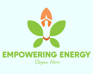 Nature Yoga Meditation logo design