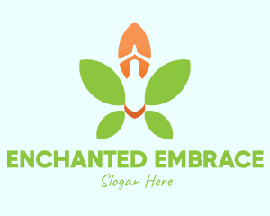 Nature Yoga Meditation logo design