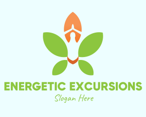 Nature Yoga Meditation logo design