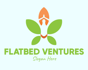 Nature Yoga Meditation logo design