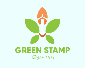 Nature Yoga Meditation logo design