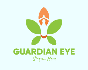 Nature Yoga Meditation logo design