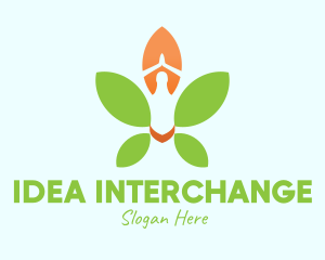 Nature Yoga Meditation logo design