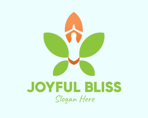 Nature Yoga Meditation logo design