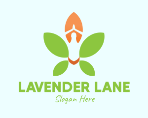 Nature Yoga Meditation logo design