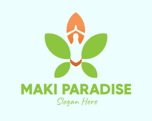 Nature Yoga Meditation logo design