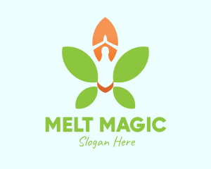 Nature Yoga Meditation logo design