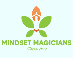 Nature Yoga Meditation logo design