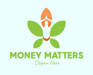 Nature Yoga Meditation logo design