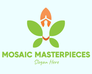 Nature Yoga Meditation logo design