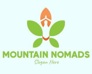 Nature Yoga Meditation logo design