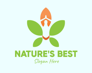 Nature Yoga Meditation logo design