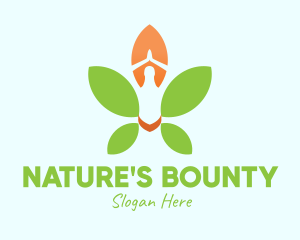 Nature Yoga Meditation logo design