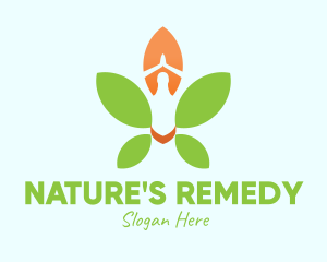 Nature Yoga Meditation logo design