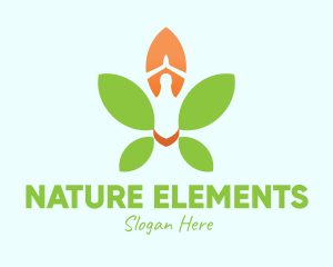 Nature Yoga Meditation logo design