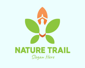 Nature Yoga Meditation logo design