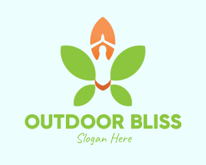 Nature Yoga Meditation logo design