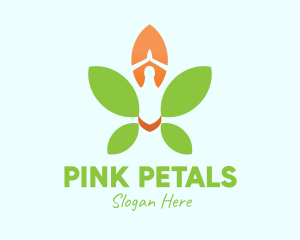 Nature Yoga Meditation logo design