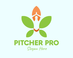 Nature Yoga Meditation logo design