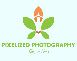 Nature Yoga Meditation logo design