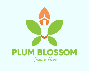 Nature Yoga Meditation logo design