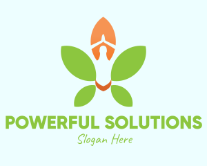 Nature Yoga Meditation logo design