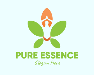 Nature Yoga Meditation logo design