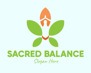 Nature Yoga Meditation logo design