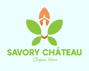 Nature Yoga Meditation logo design