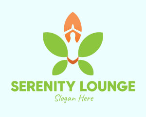 Nature Yoga Meditation logo design