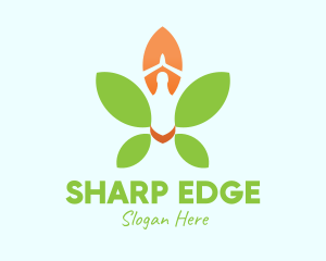 Nature Yoga Meditation logo design