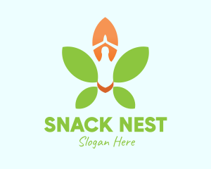 Nature Yoga Meditation logo design