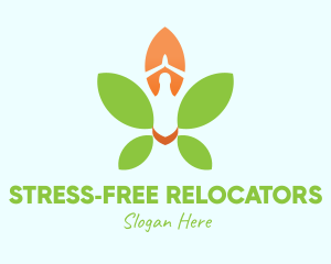 Nature Yoga Meditation logo design