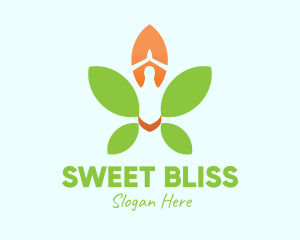 Nature Yoga Meditation logo design