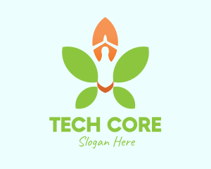 Nature Yoga Meditation logo design