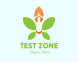 Nature Yoga Meditation logo design